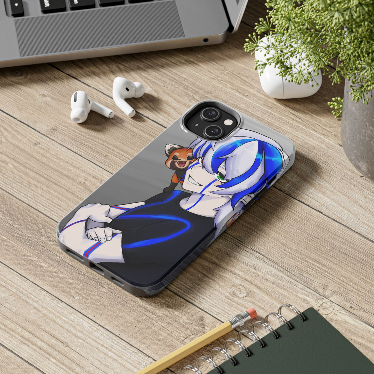 Ray Xash "Red Panda Companion" Phone Case