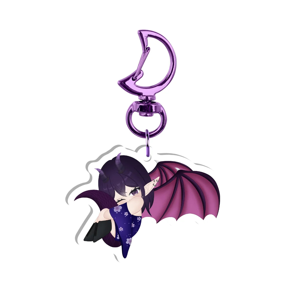 sakurawitchvt "Floating Cuddle" Keychain