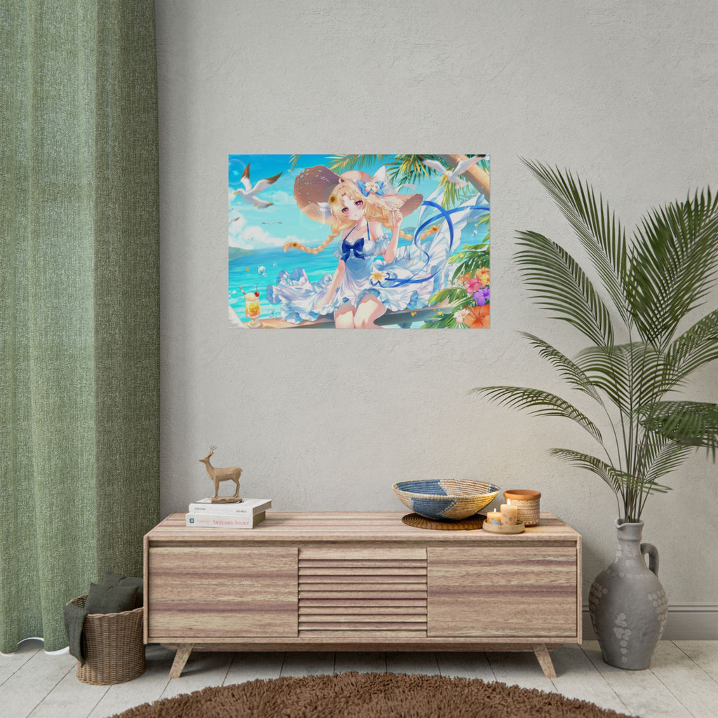 Momo Morning Beach Trip Poster