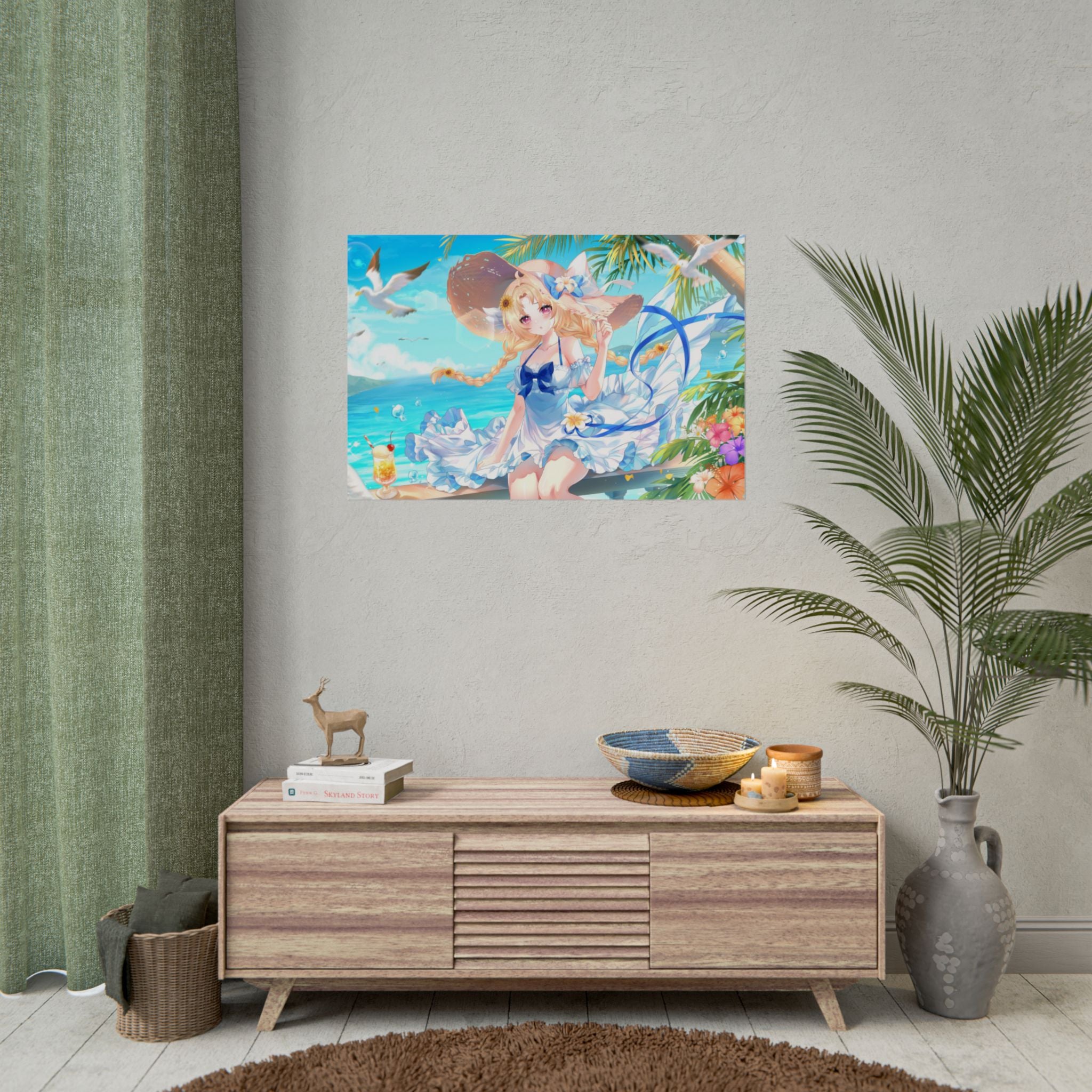 Momo Morning Beach Trip Poster