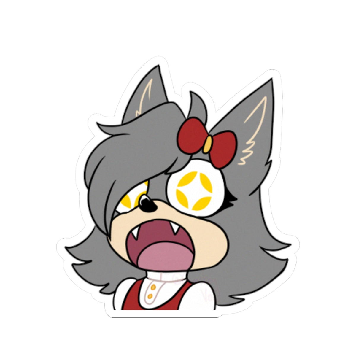 Lunar T. Wolf Sticker