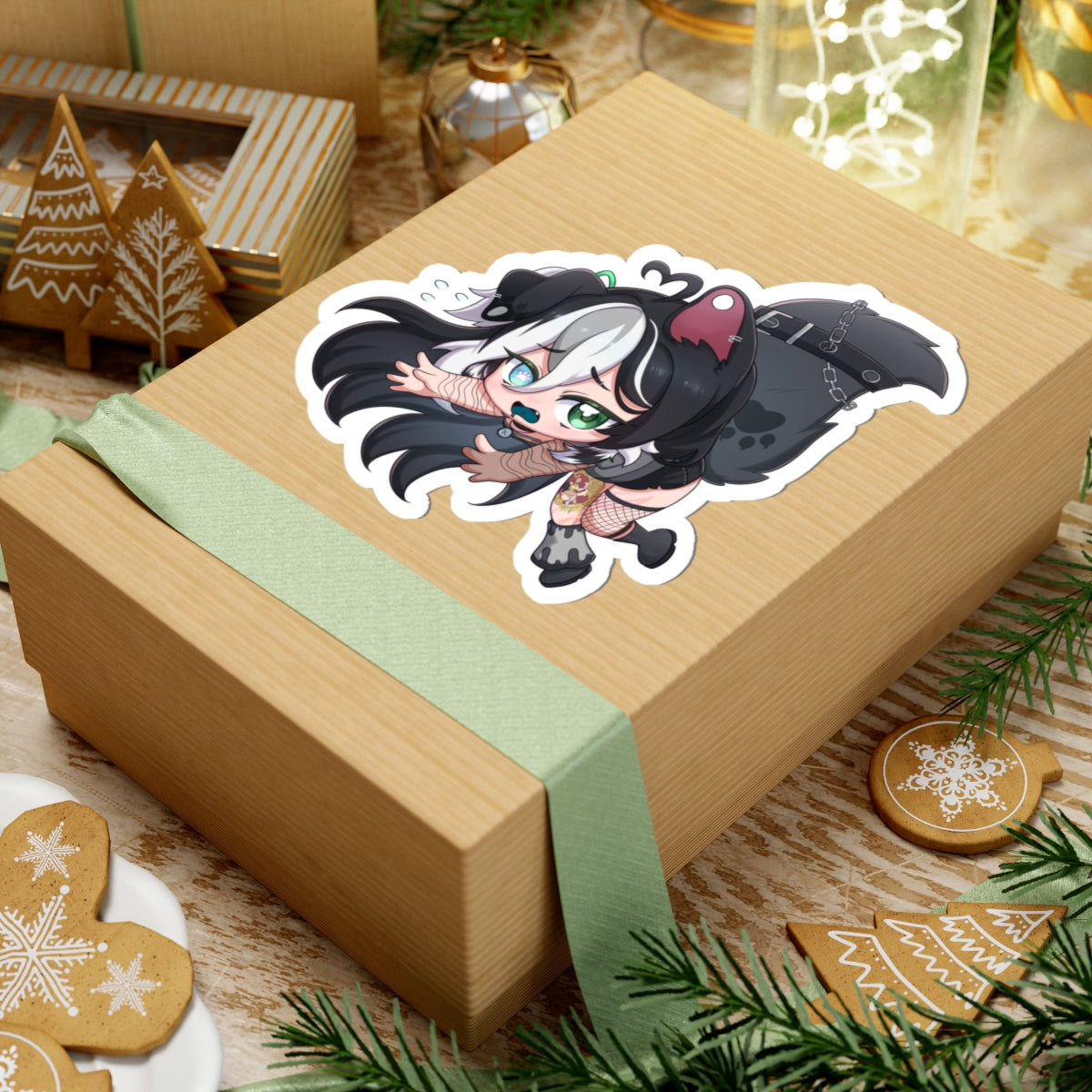 dognamedKats "Dangling" Sticker