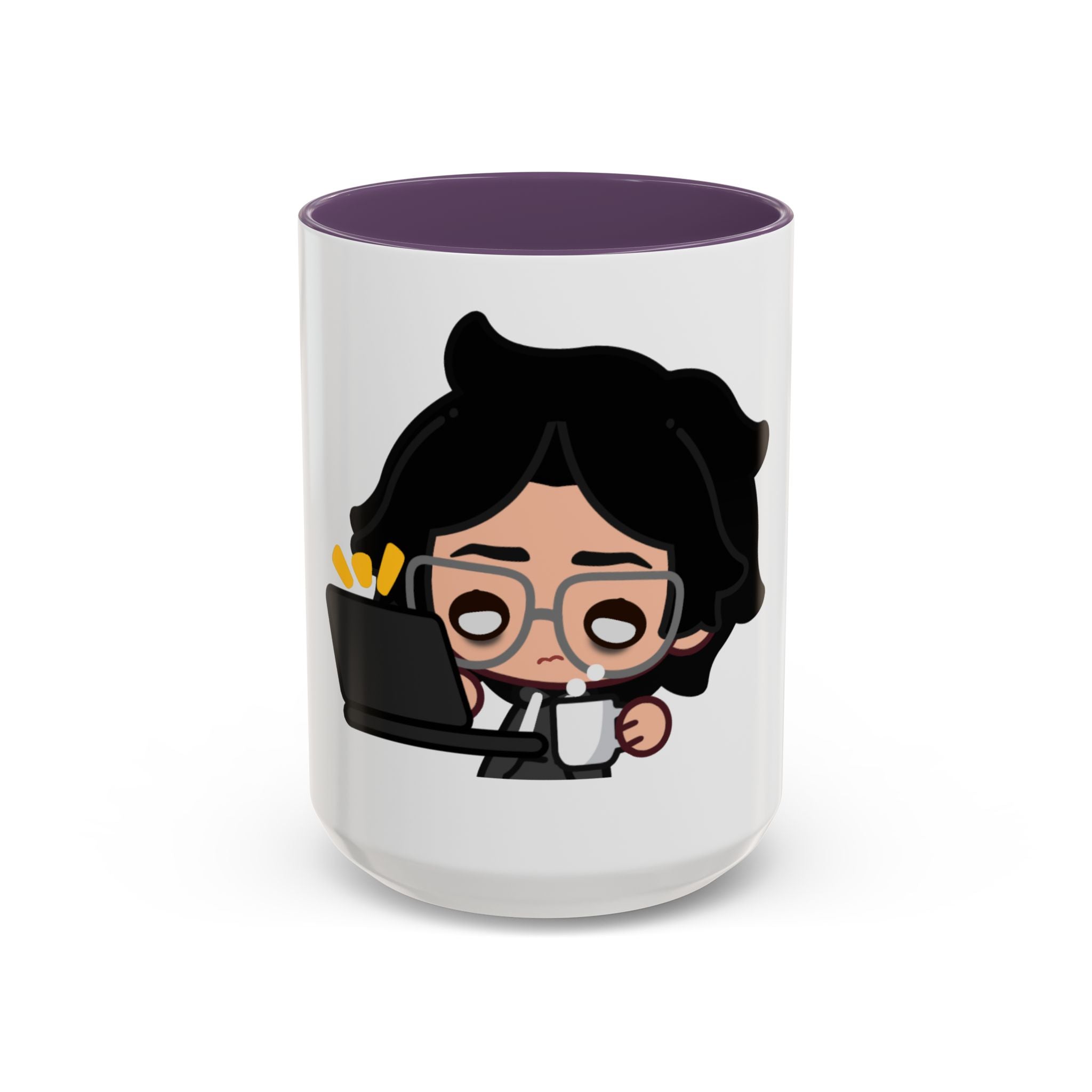 RyoPlaying "Exhausted" Accent Mug