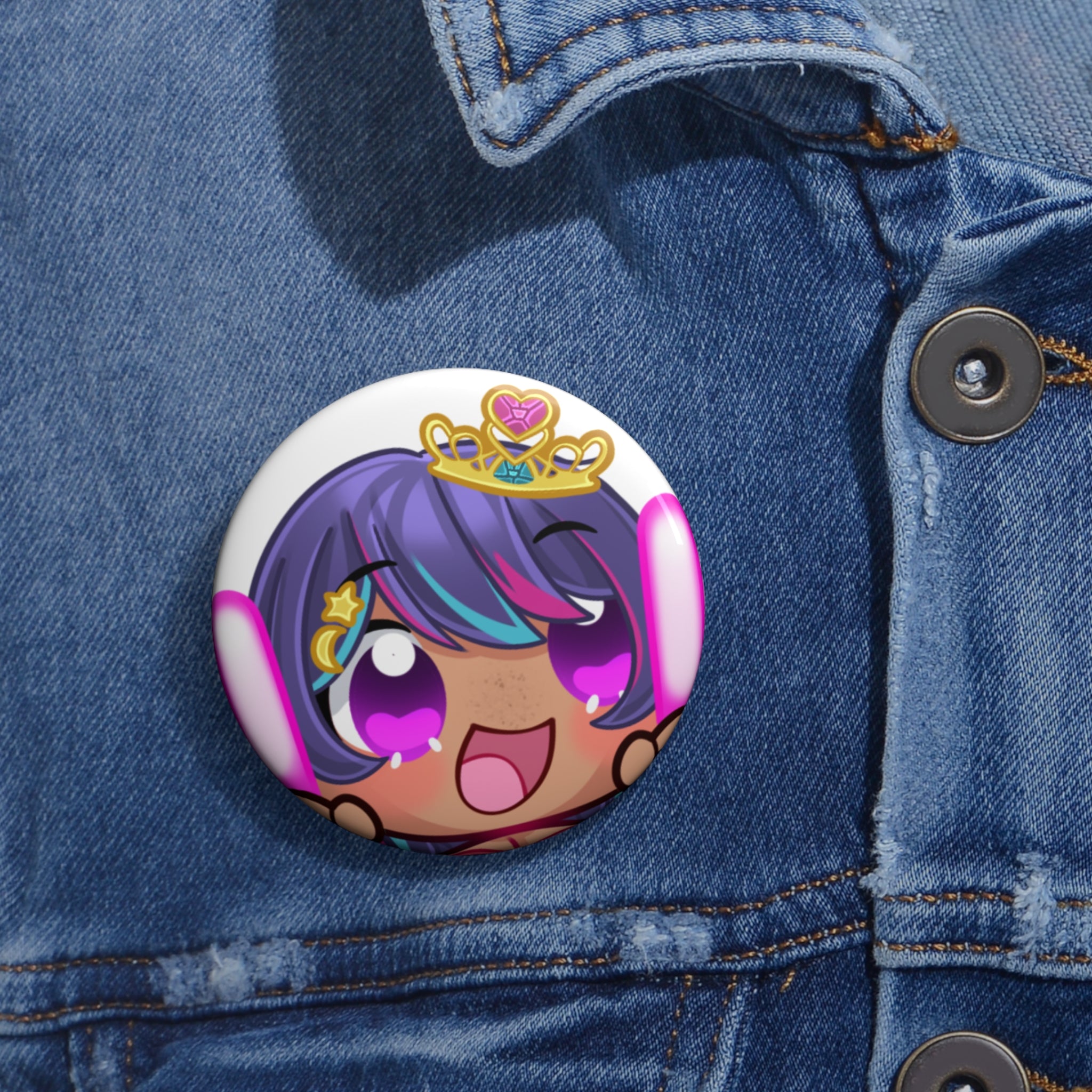 LopiLuna "Wotaegi" Button Pin