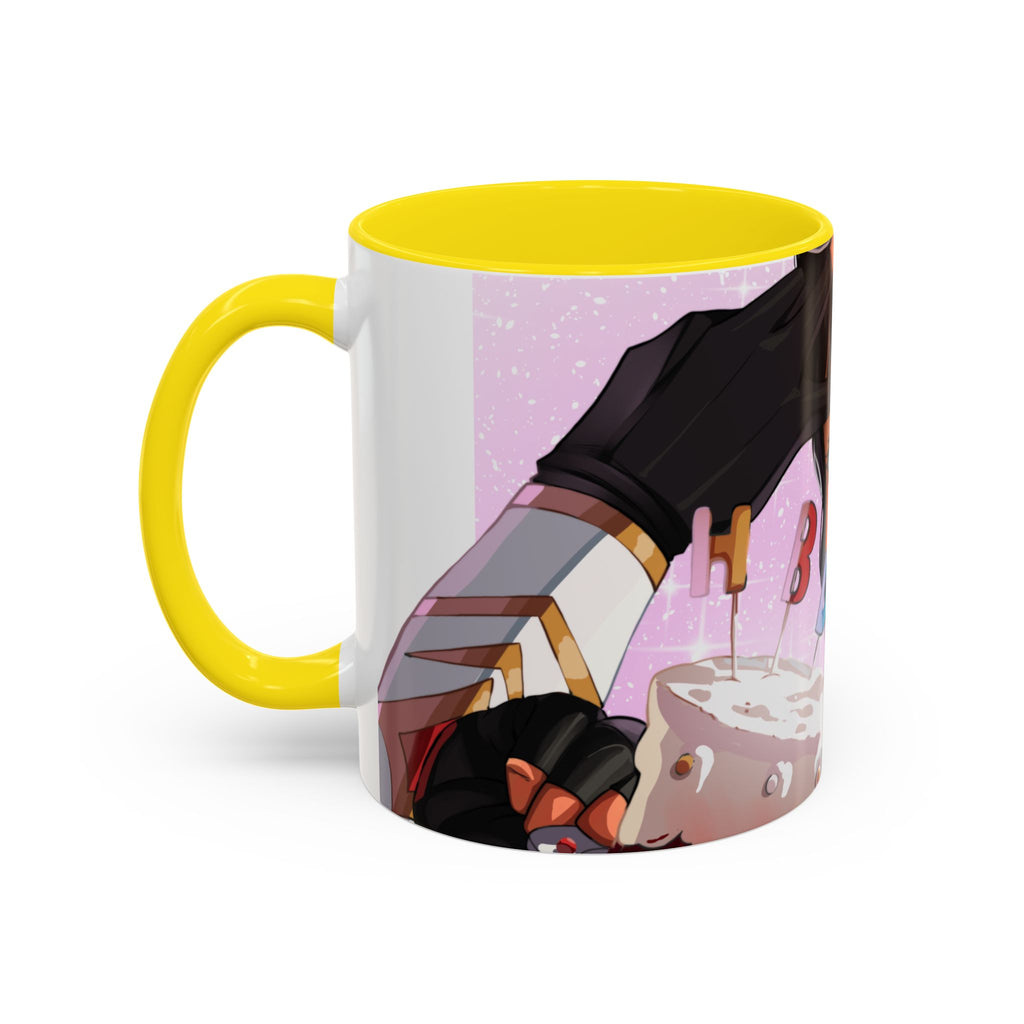 LadyKnightLynk "HBD" Accent Mug