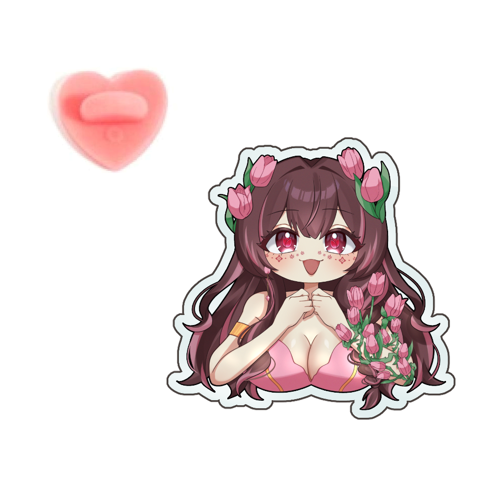 opeuphie "Flower Excitement" Acrylic Pin