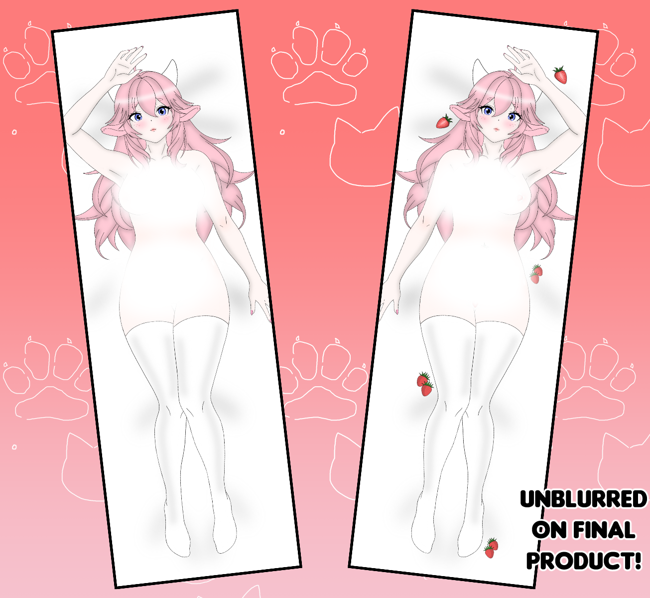 StrawberryMilkMaid NSFW Dakimakura