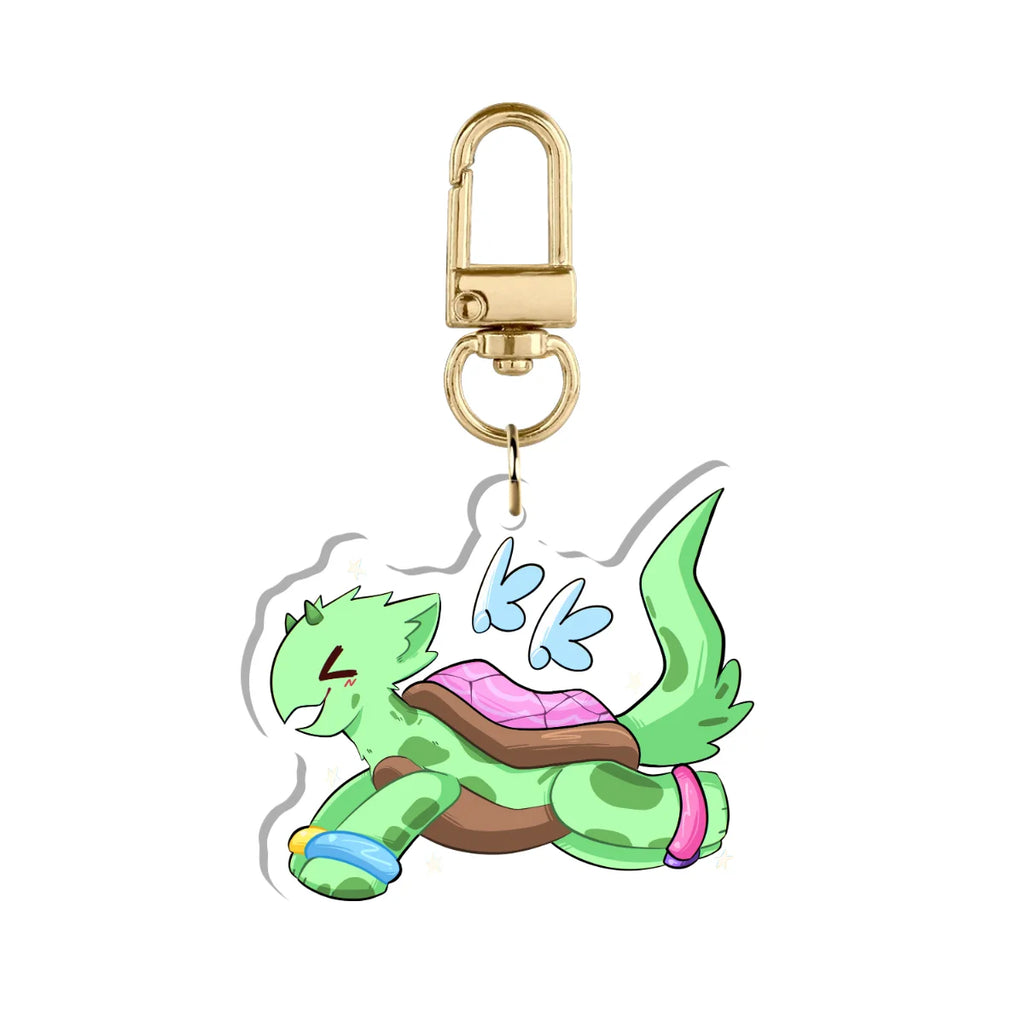 Bisc "Flying Mascot" Keychain