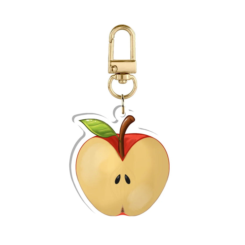 Mr. Grinn "Half Apple" Keychain