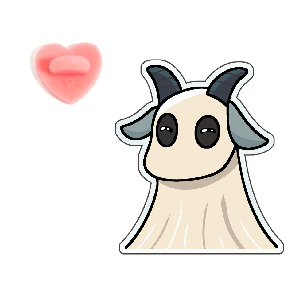 AmandaLeighCosplay "Ghost Goat" Pin