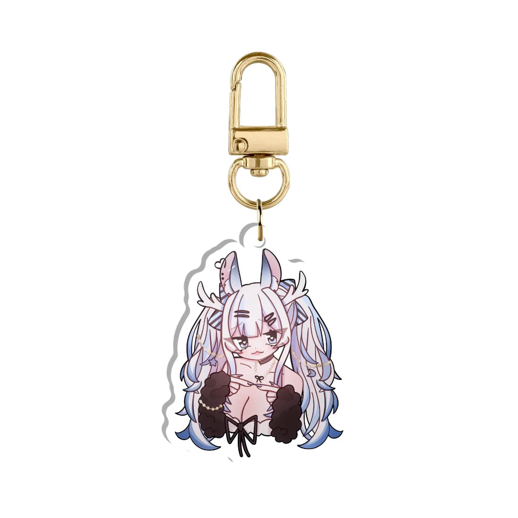 bunnypng "peepoShy" Keychain