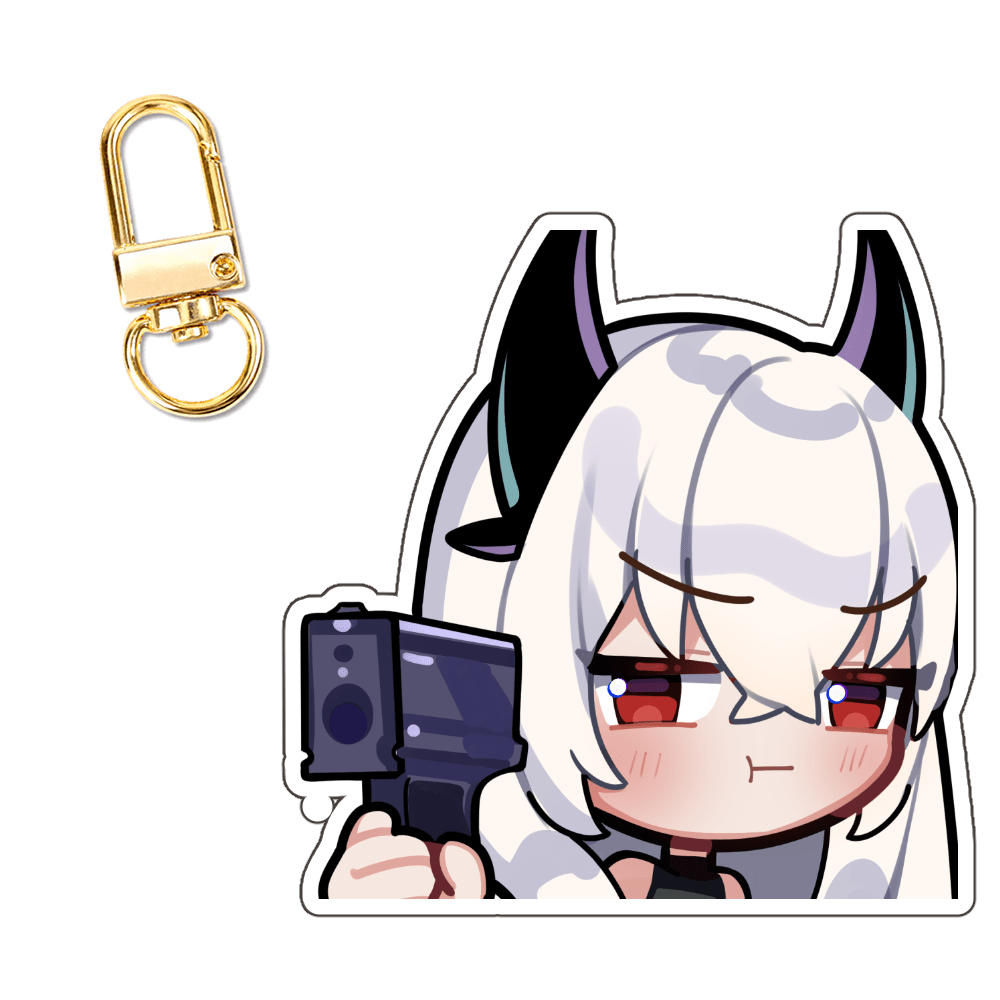 Angelica "Pew Pew" Keychain - KatDragonz