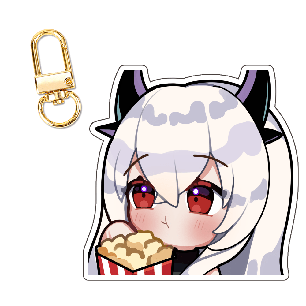 Angelica "Popcorn" Keychain - KatDragonz