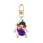 PeachPelle "Eggplant" Keychain