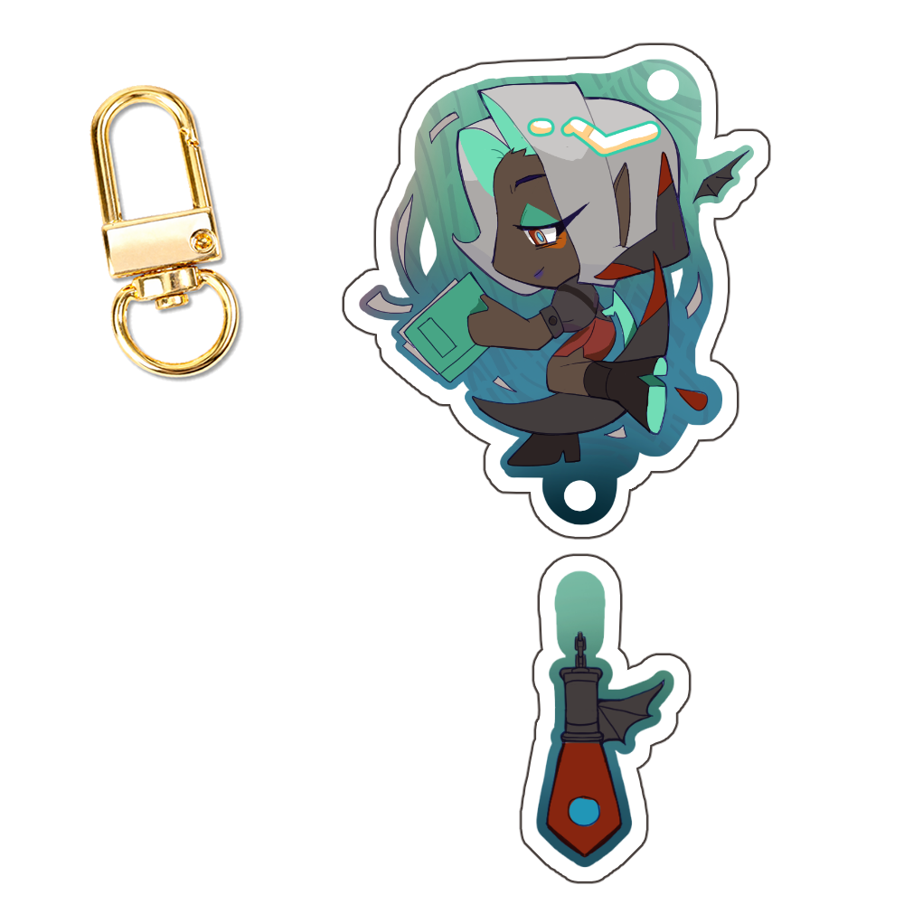 Grimoire Index Dangle Keychain