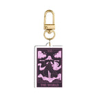 Canin Rose "Tarot Card" Double-Sided Keychain