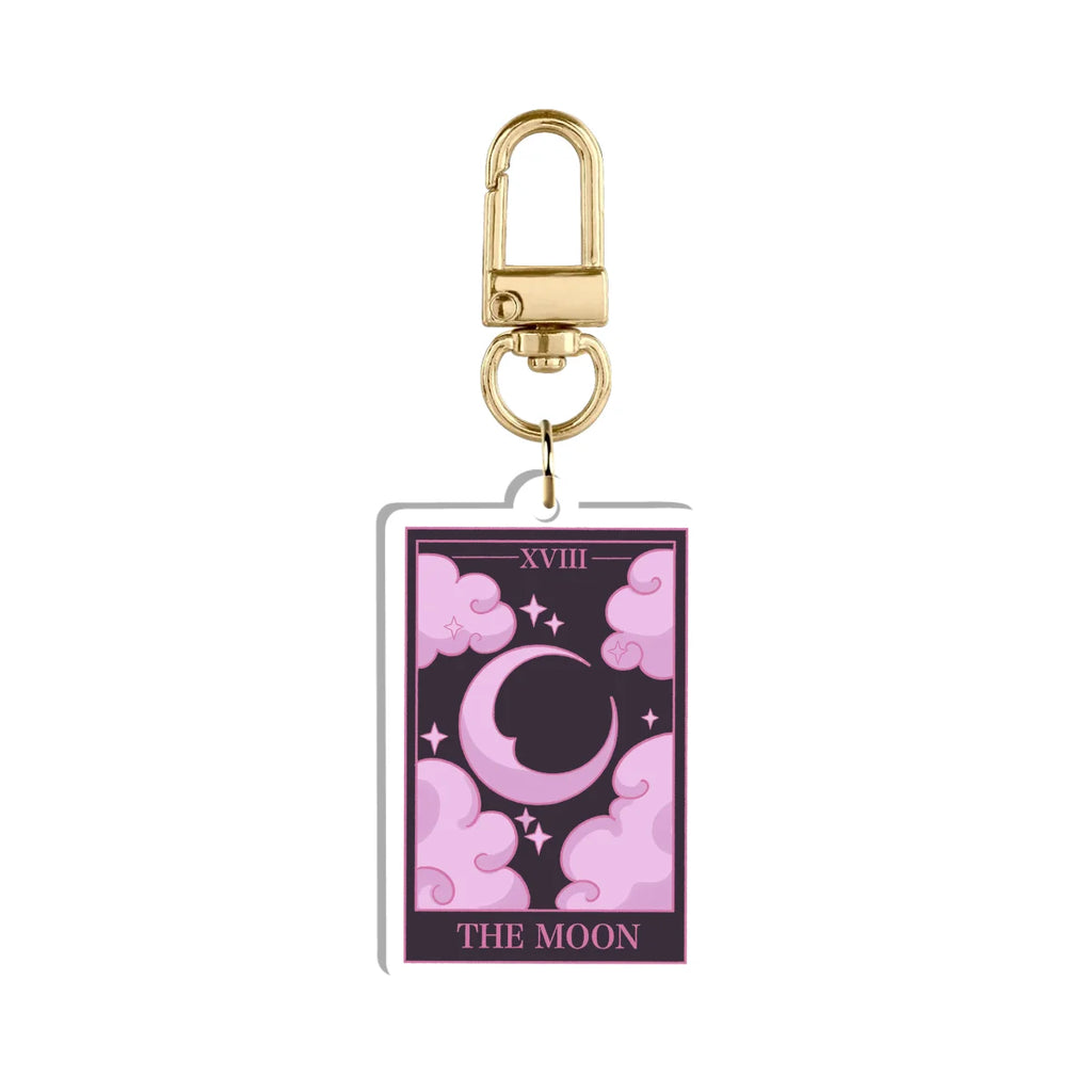 Canin Rose "Tarot Card" Double-Sided Keychain