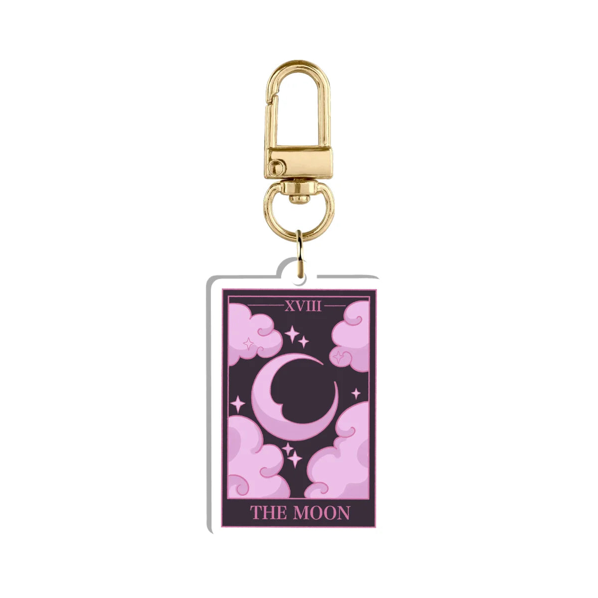 Canin Rose "Tarot Card" Double-Sided Keychain