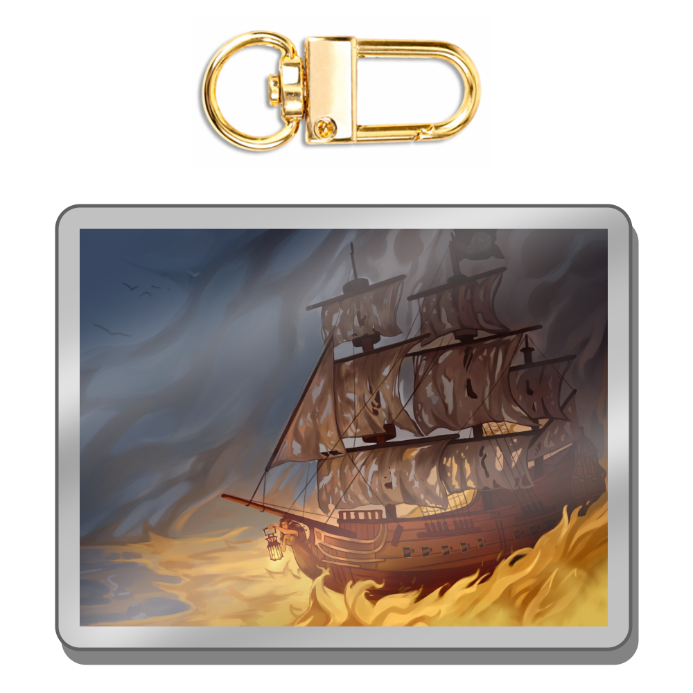 Captain Runthiel Ship Keychain