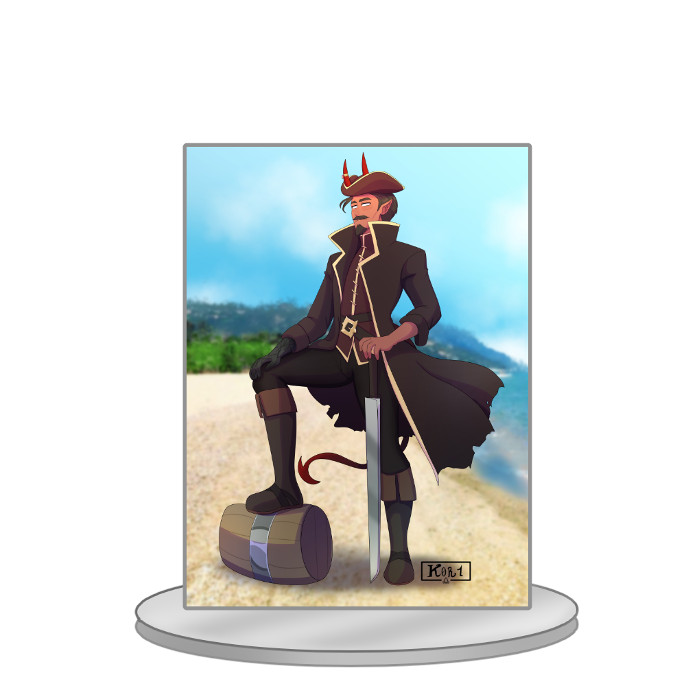 Captain Runthiel "Adventure Awaits" Standee