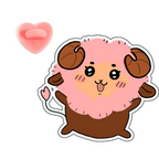 PeachPelle "Fluff" Acrylic Pin