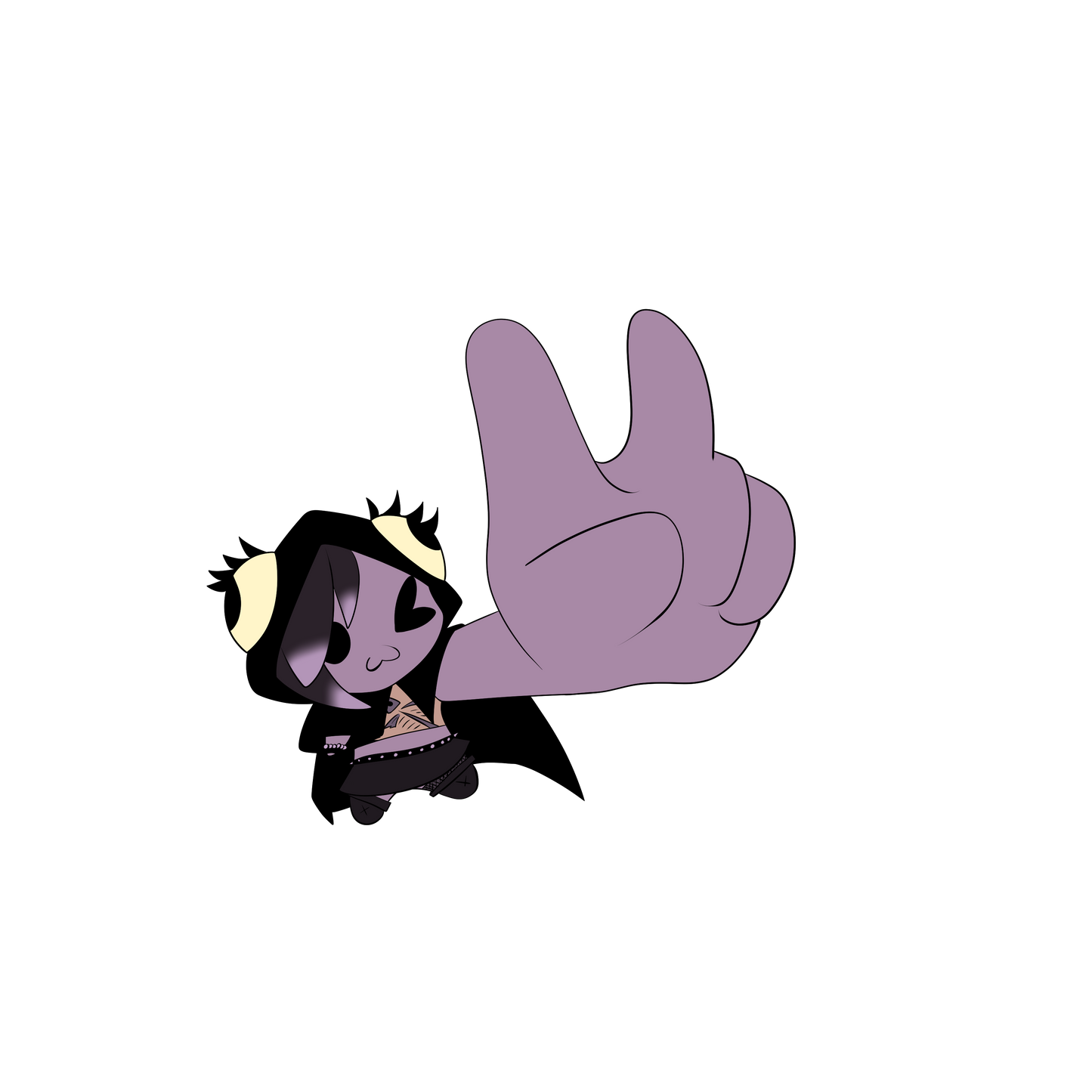 Mio_Ona Peace Sign Acrylic Pin