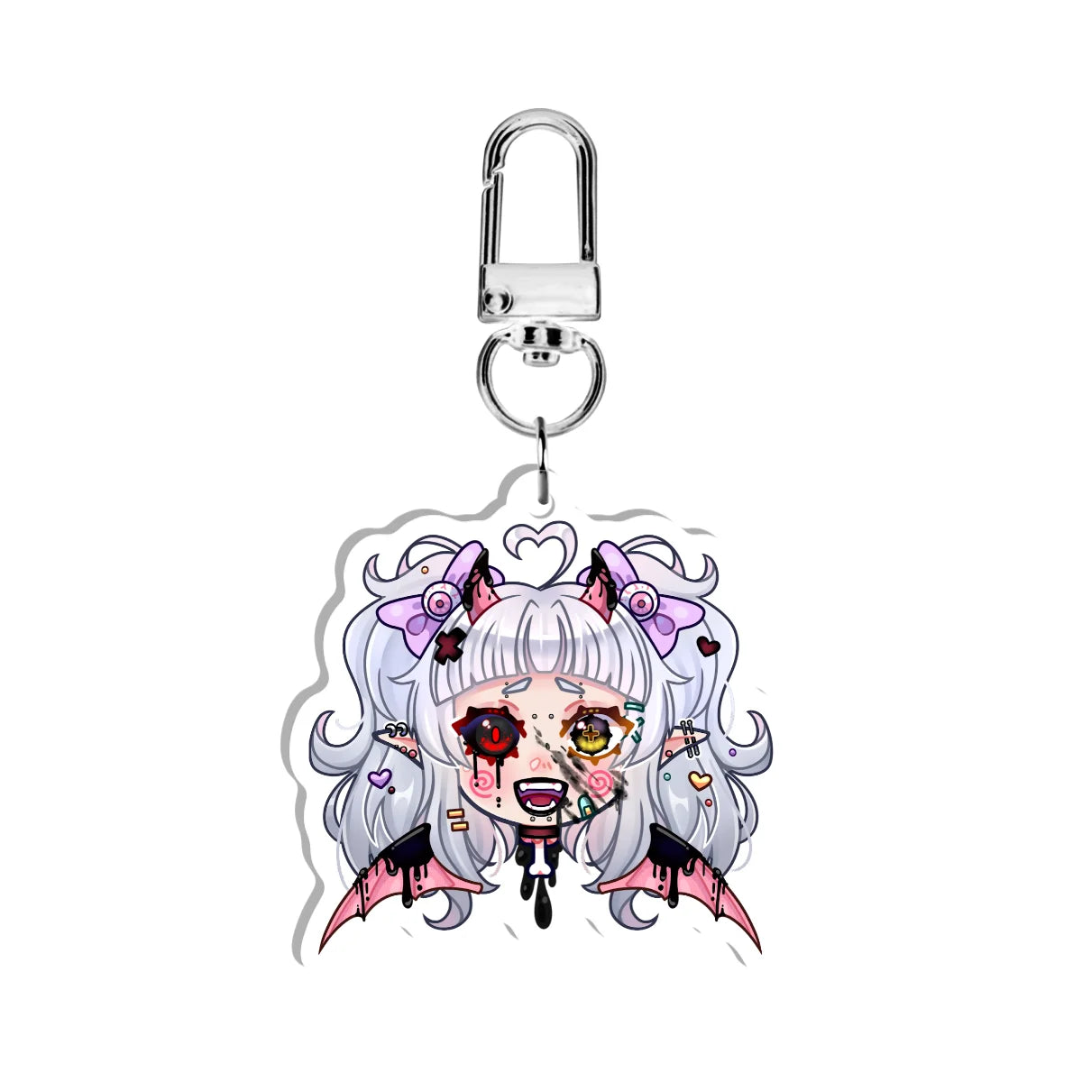 pattycakeez "Crazed" Double-Sided Keychain