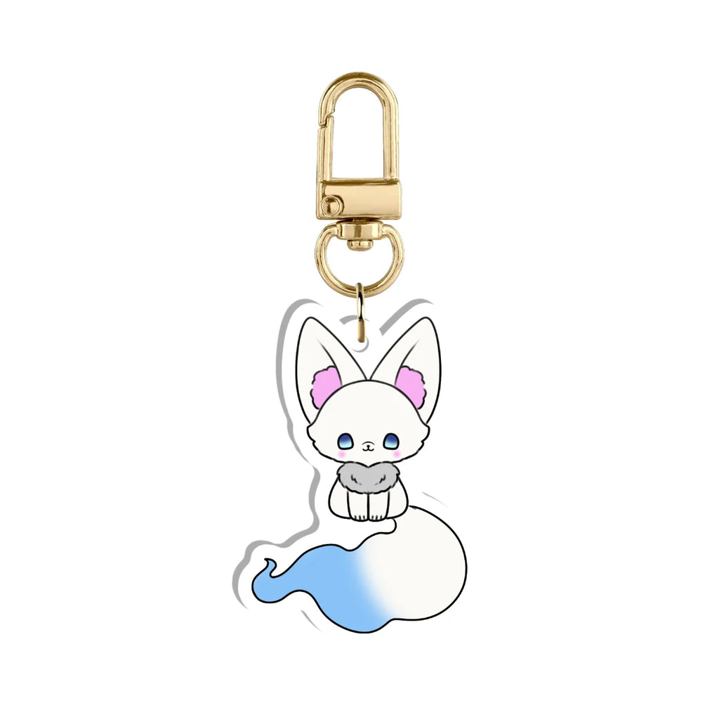 Celestial Reira "Blue Fox Mascot" Keychain