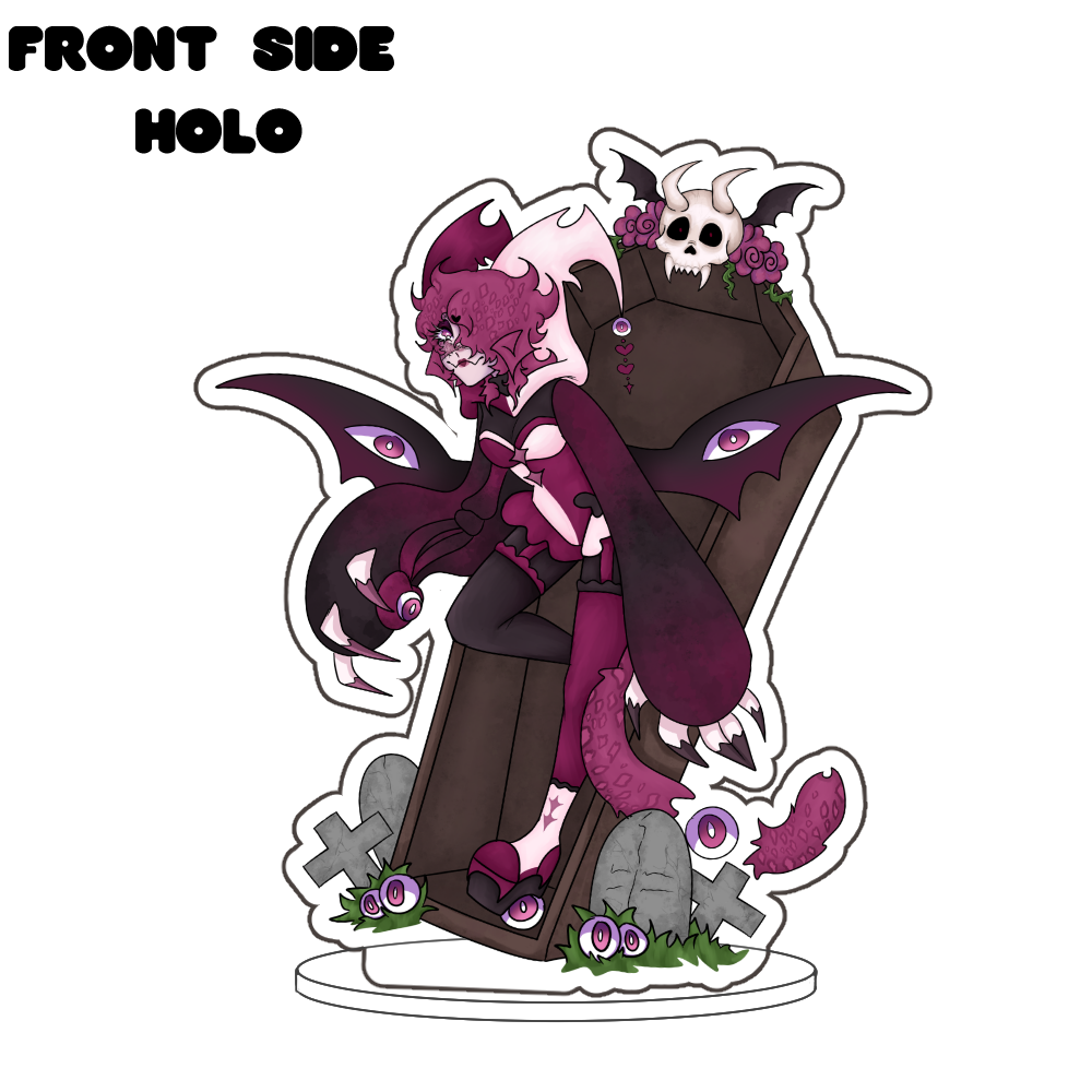 66grimdemise66 Front-Side Holographic Standee
