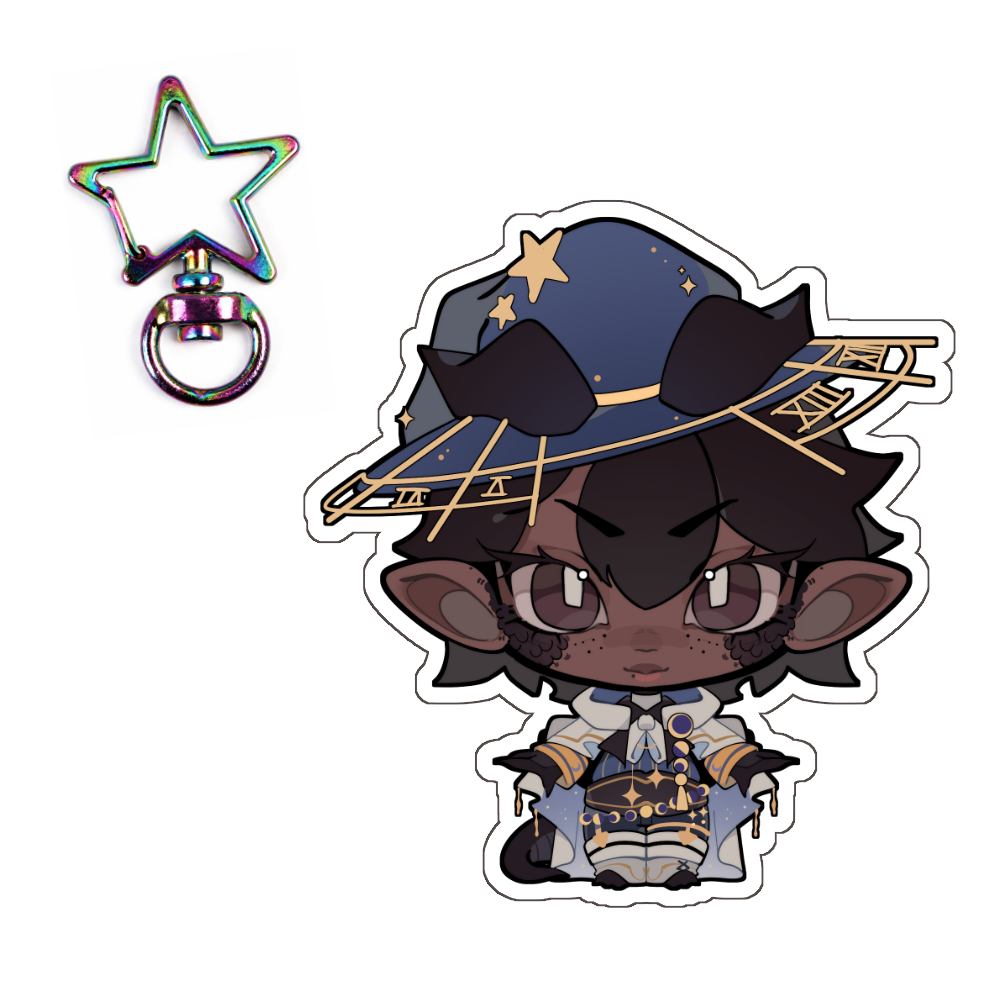 EdenEclipse "Smol" Colored Star Clasp Keychain