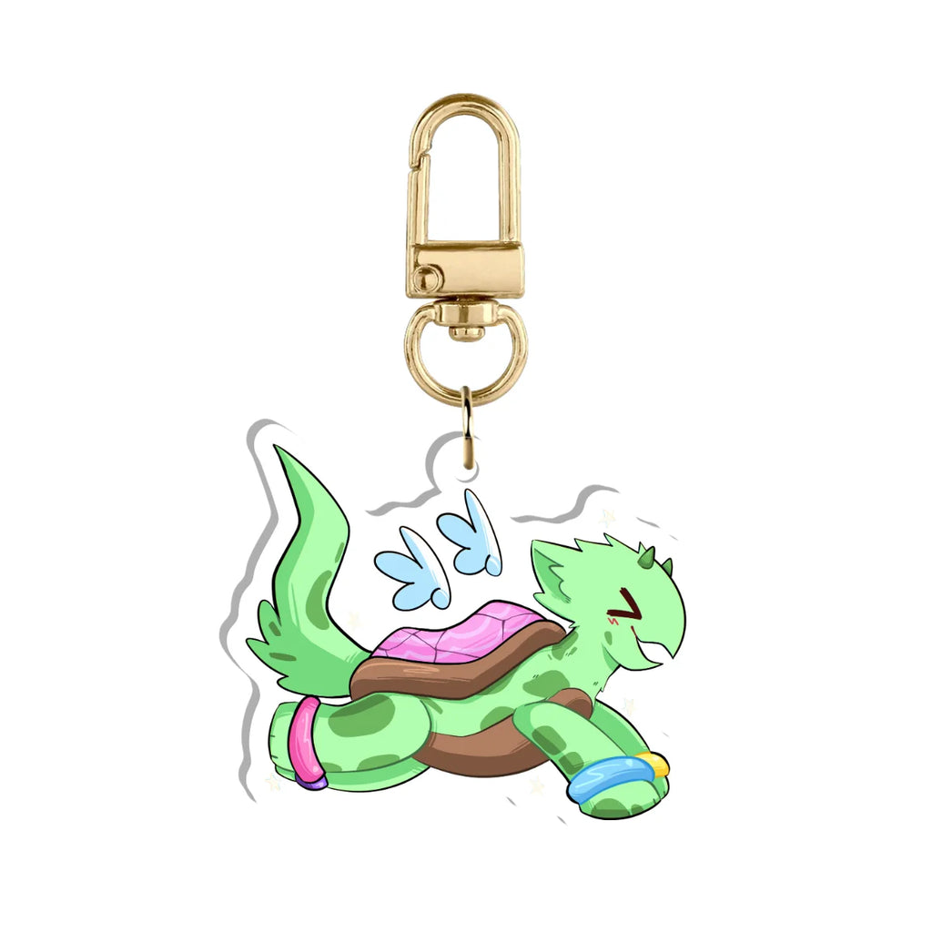 Bisc "Flying Mascot" Keychain