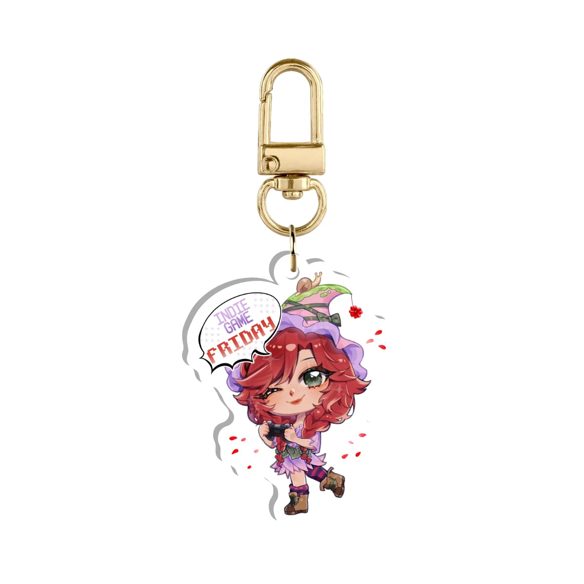 Gnomie "Indie Game Friday" Keychain
