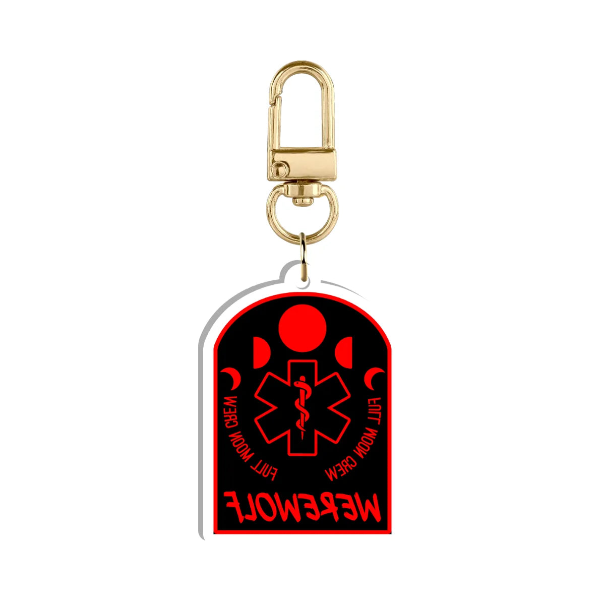 LunarLycanthrope "Werewolf Emblem" Keychain