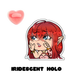 anna_firesprite "Grabby Hands" Holographic Acrylic Pin
