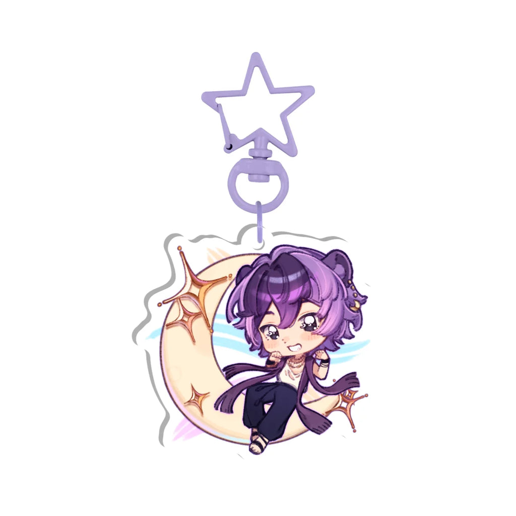 Mari Rina Seiza "Chill Moon Float" Keychain