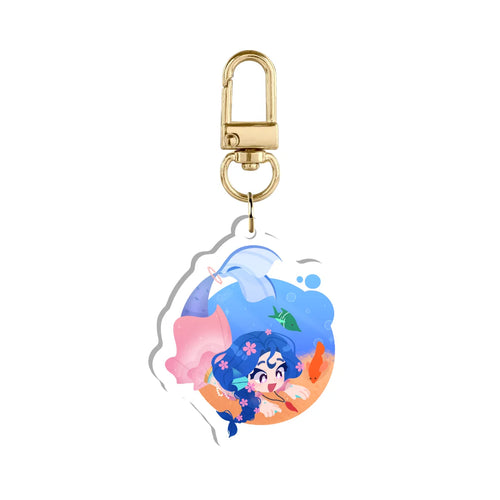 Akemi "Sand Surfing" Keychain