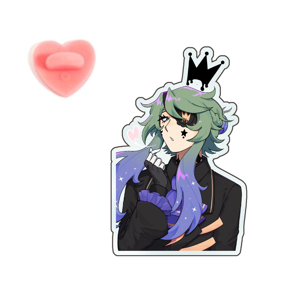 Specter Jester "Kiss" Acrylic Pin