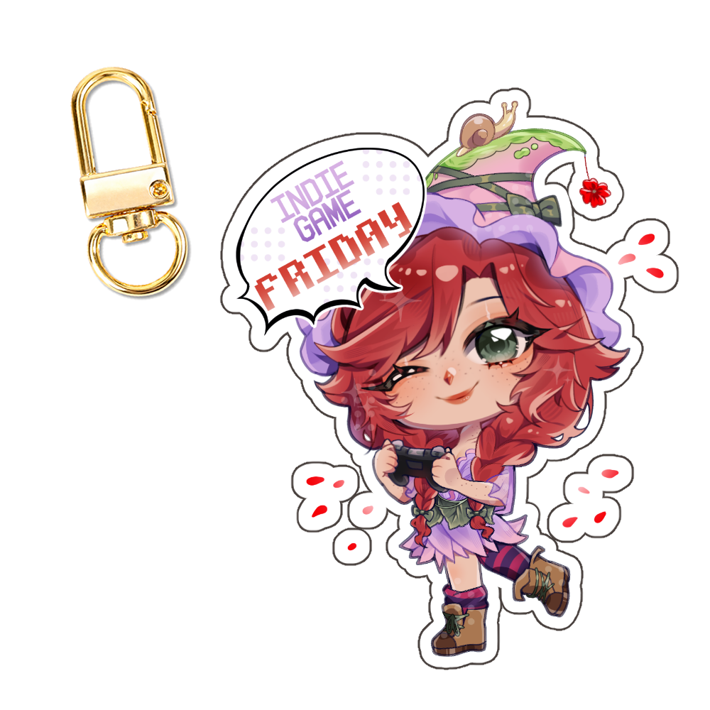 Gnomie "Indie Game" Friday Keychain