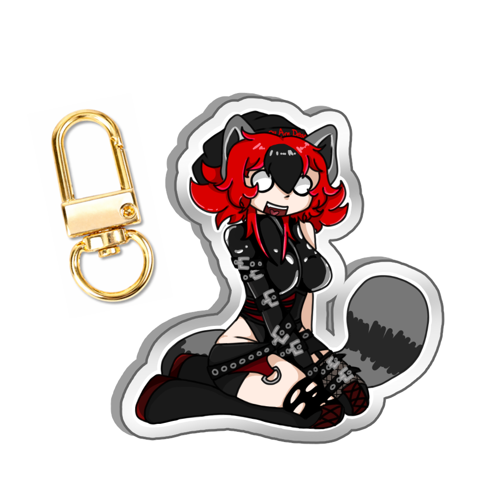 Gothic Gumi Sitting Keychain