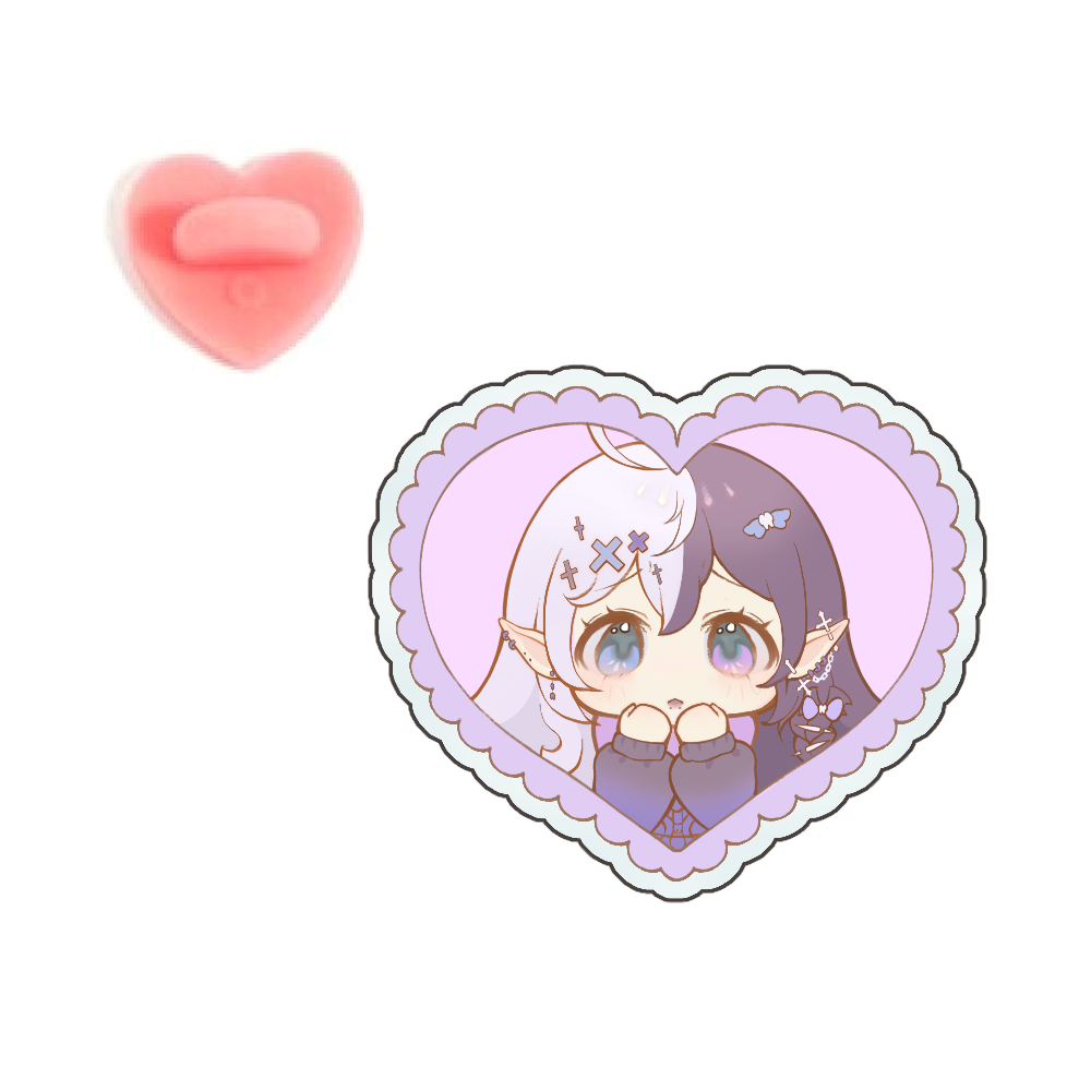 HaruMeii "Heart" Acrylic Pin