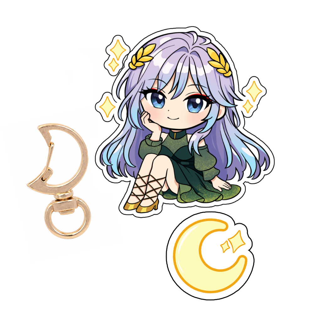 Artemis Gem Dangling Keychain