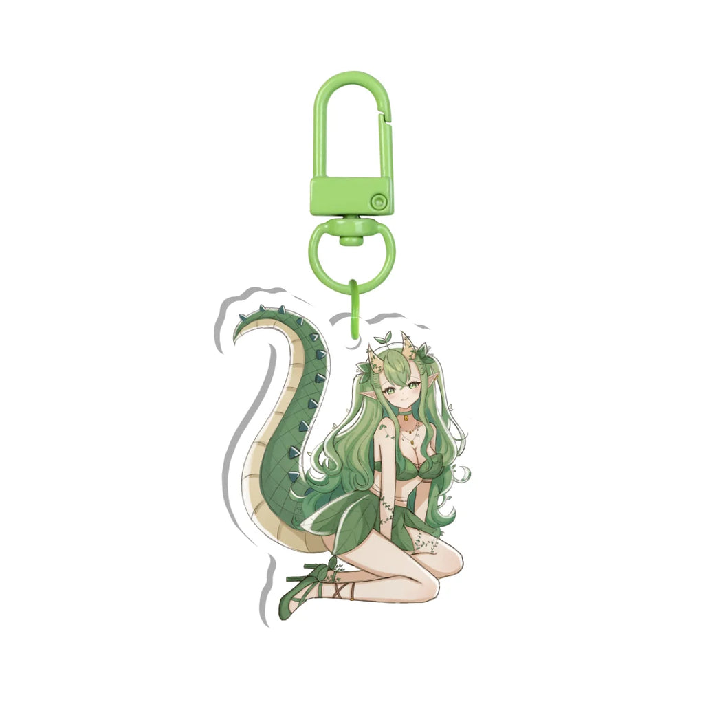 DinoSpr0ut "Sitting" Keychain
