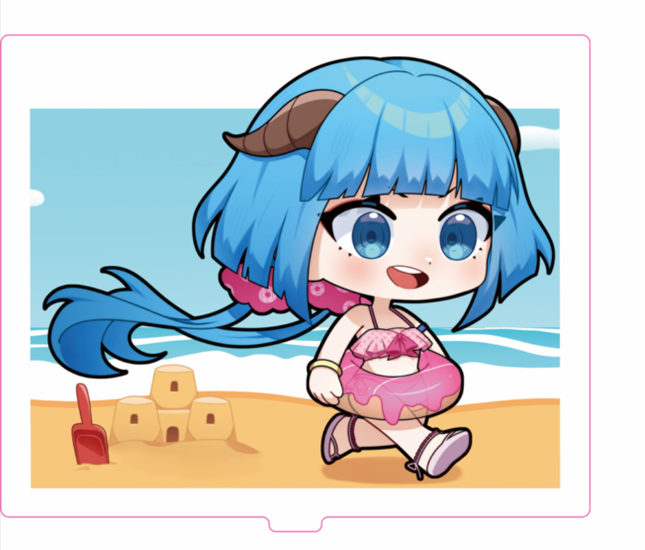 Beach Bisc Standee