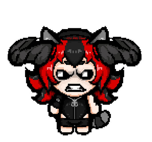 Gothic Gumi Acrylic Pin