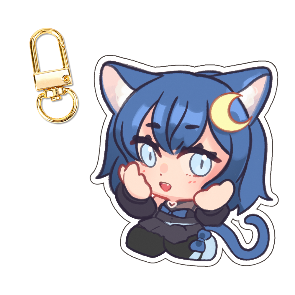 Moonlitte “Pondering” Keychain