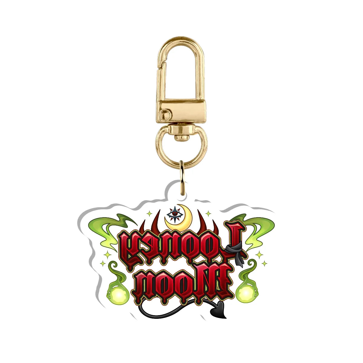 LooneyMoonDemon "Logo" Keychain