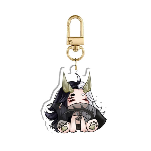 Alma Amaru "Chibi Tail Bite" Keychain