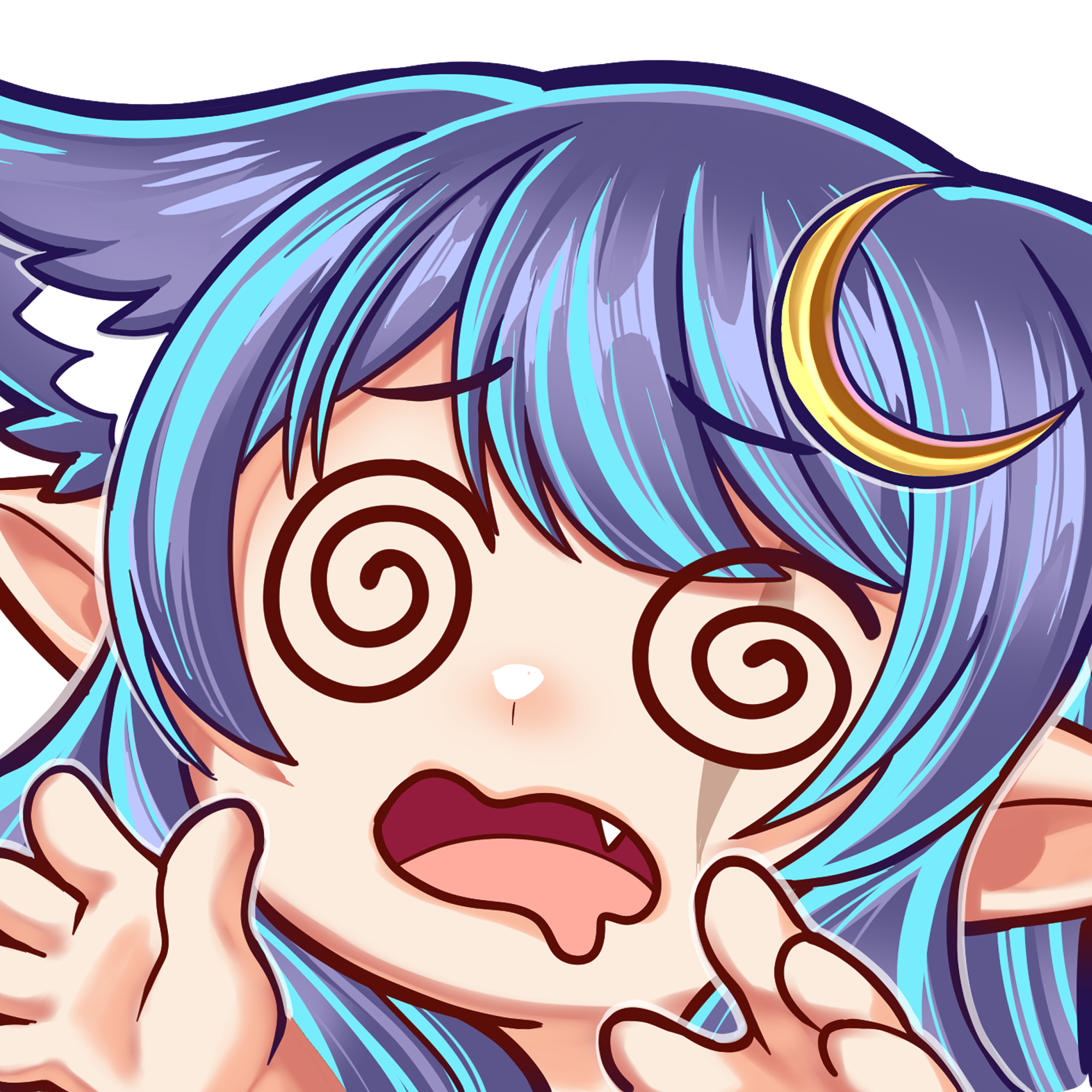 Wolvenmoonshadow Hungry Keychain