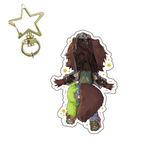 quichestrawbs Double-Sided Star Clasp Keychain