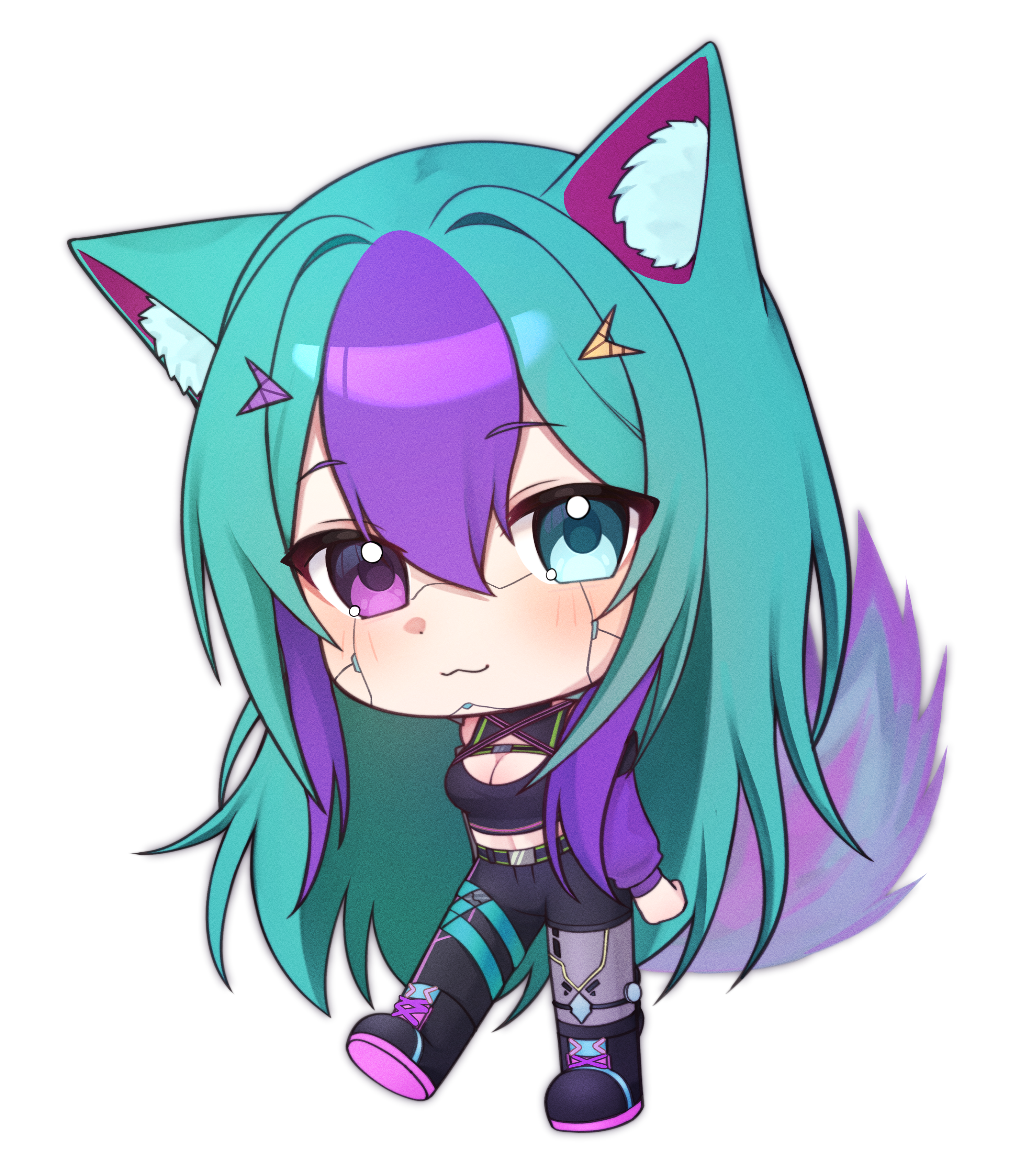 Vyxenova Chibi Keychain
